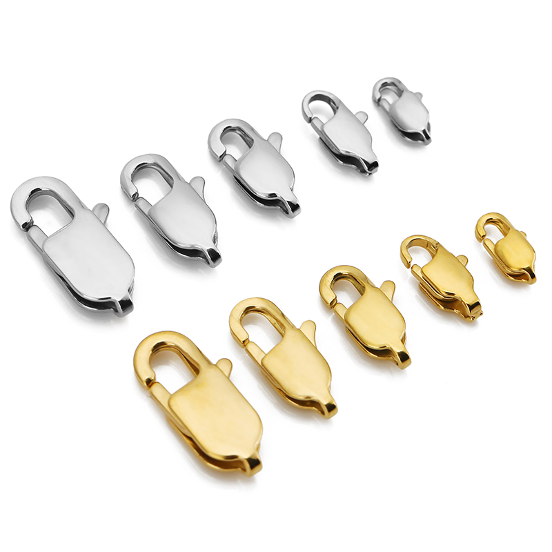 Lobster Clasp Silver - 10 adet High End Kalite Altın