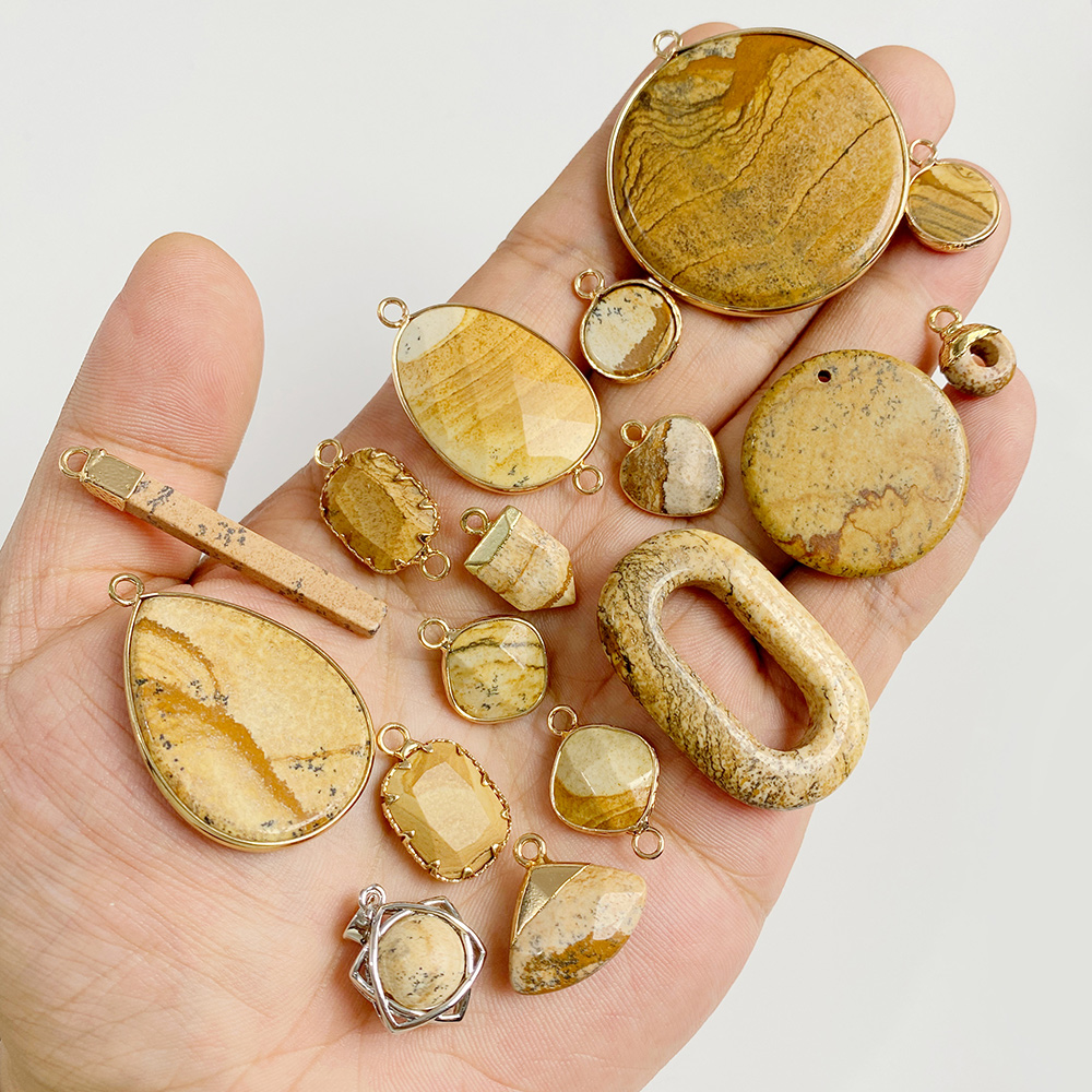 Toptan Doğal Resim Jaspers Taş - Jewelry Making Gemstones incelemesi ve fiyatı