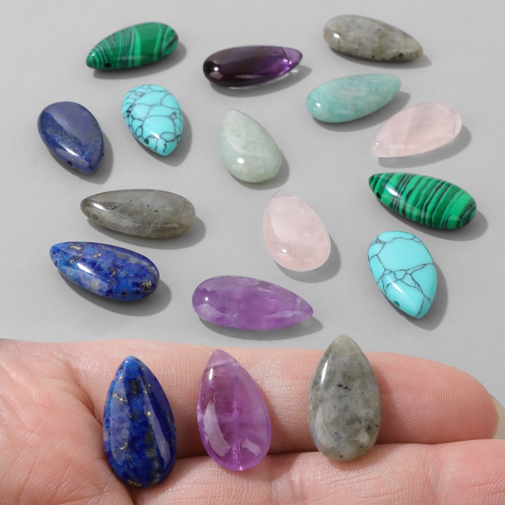 2 adet doğal gözyaşı taşı koly - Jewelry Making Gemstones incelemesi ve fiyatı